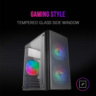 Boîtier Mars Gaming MC300 Micro-Atx Case, 3X 120MM Frgb Fa - Noir Boîtier Mars Gaming MC300 Micro-Atx Case, 3X 120MM Frgb Fa - Noir