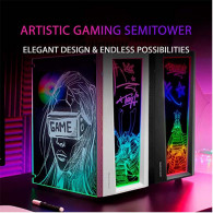 Boîtier Mars Gaming MC777 Atx Case, ARGB Fan Mid-Tower - Noir