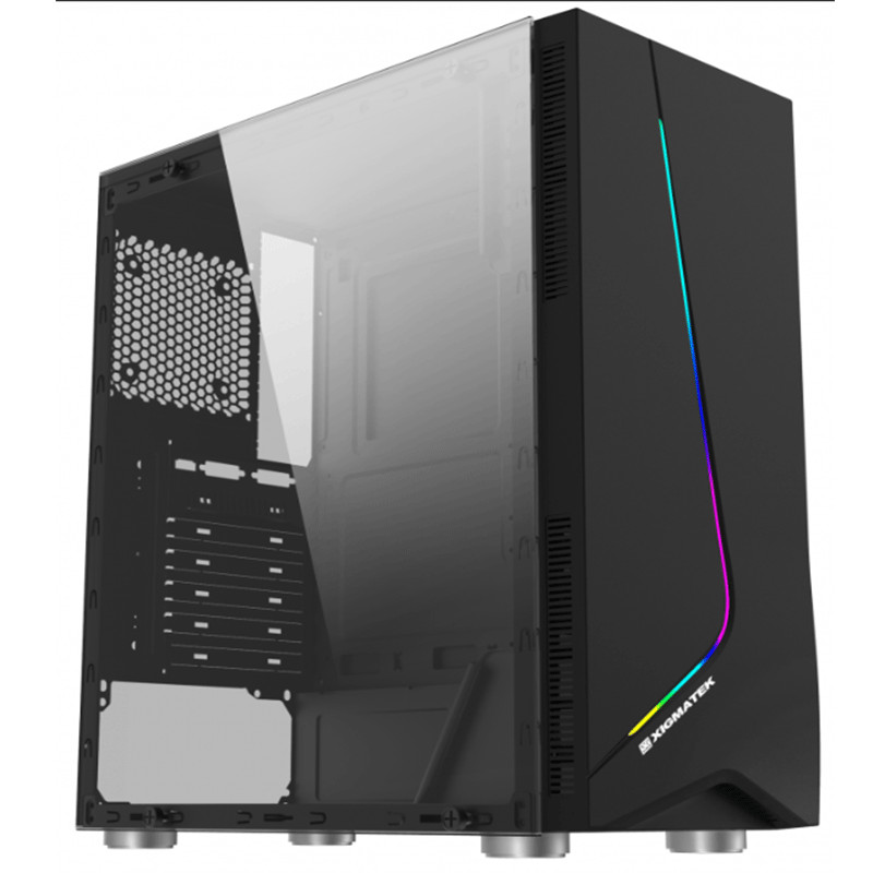 Boitier Gaming XIGMATEK Eros Moyen Tour 1 Ventilateur RGB-Noir