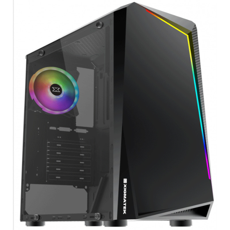 Boitier Gaming XIGMATEK Vortex Moyen Tour 1 Ventilateur RGB-Noir Boitier Gaming XIGMATEK Vortex Moyen Tour 1 Ventilateur RGB-Noir