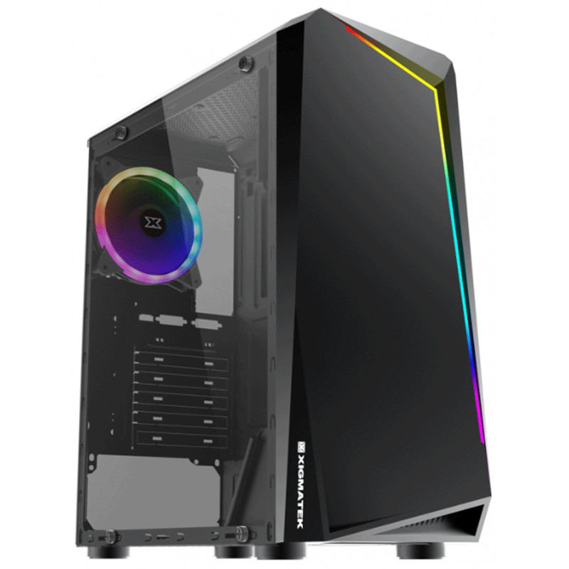 Boitier Gaming XIGMATEK Vortex Moyen Tour 1 Ventilateur RGB-Noir