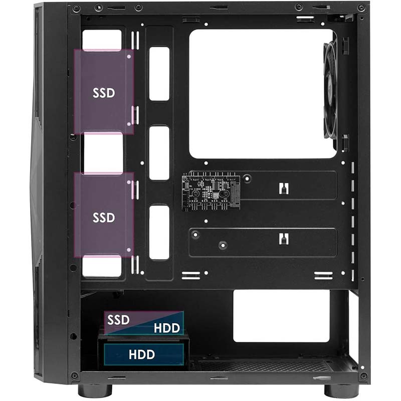 Boîtier Xigmatek Gaming Diamond EN48151 ARGB Noir - SpaceNet Tunisie