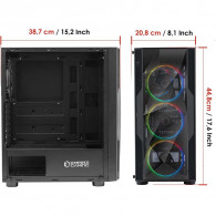 Boîtier Xigmatek Gaming Diamond ARGB - Noir Boîtier Xigmatek Gaming Diamond ARGB - Noir