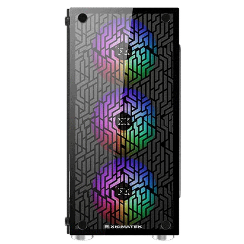 Boitier Gaming Xigmatek NYX-3F EN45822 RGB-Blanc