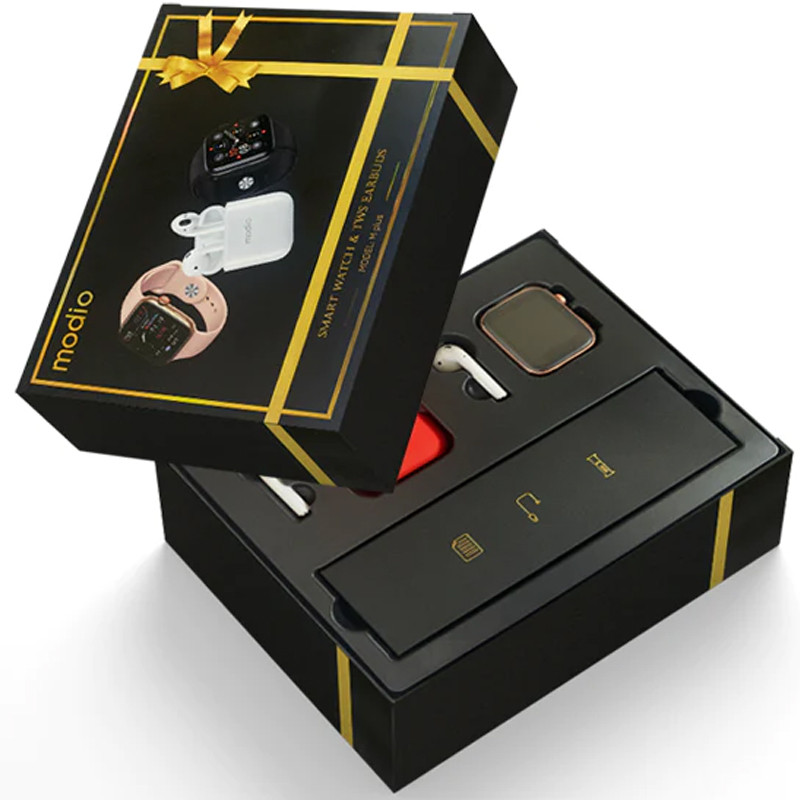 Montre Connectée Modio M Plus & TWS Earbuds - Noir