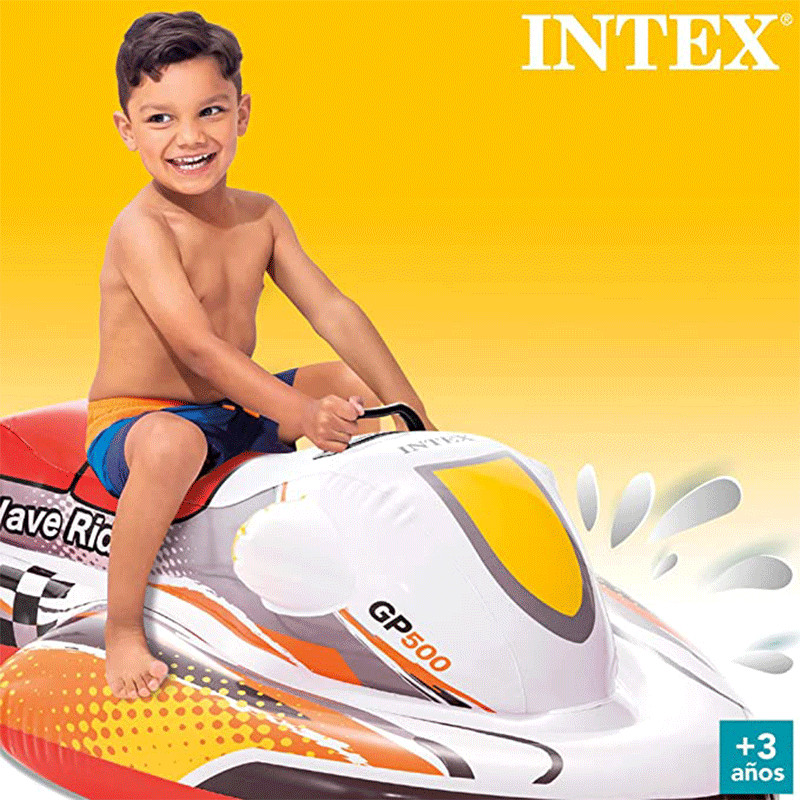 Moto Aquatique Gonflable Intex 57520NP-Multi Couleur