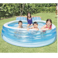 Piscine Aqua Lounge Intex 57190NP 229 x 218 x 76 cm - Bleu