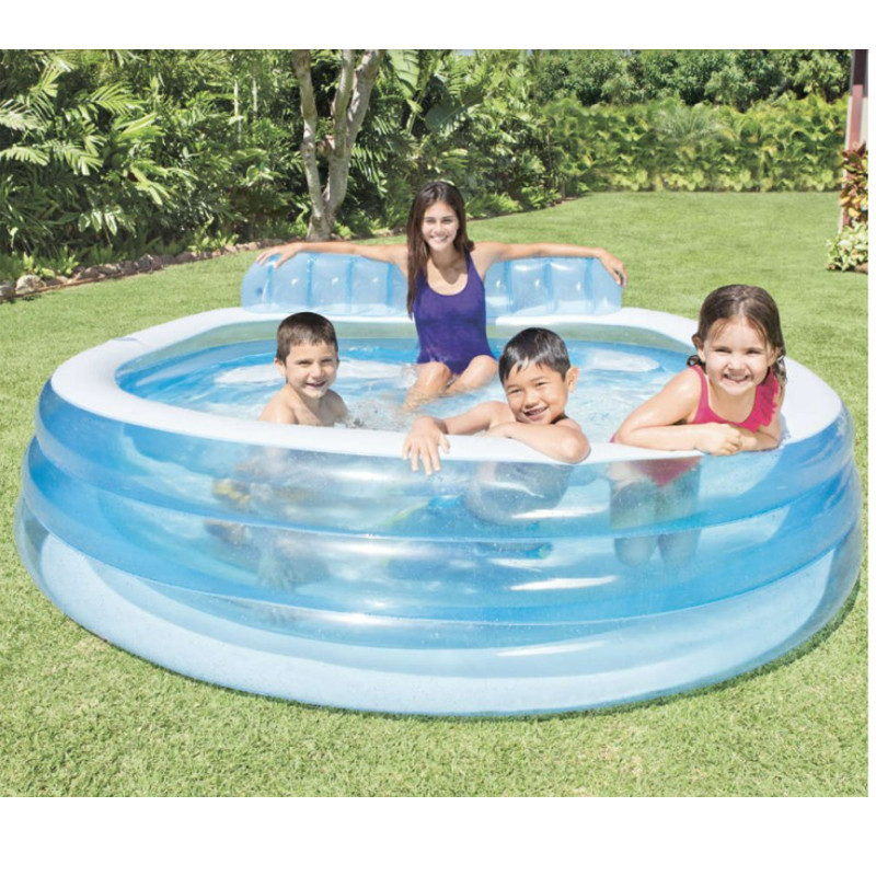 Piscine Aqua Lounge Intex 57190NP 229 x 218 x 76 cm - Bleu