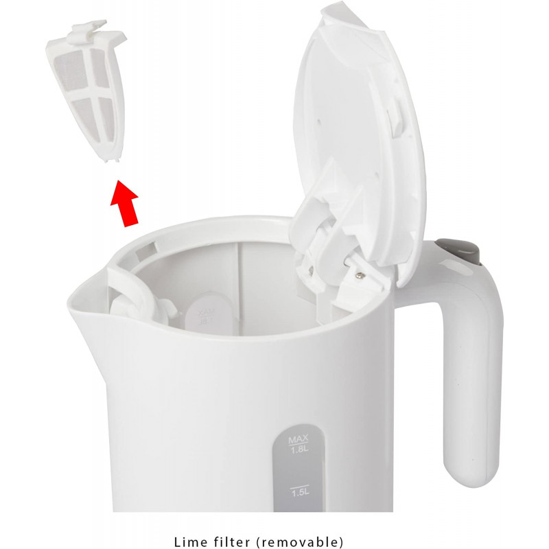 Bouilloire Électrique Sans Fil Clatronic WK3452 1.8L 2200W - Blanc