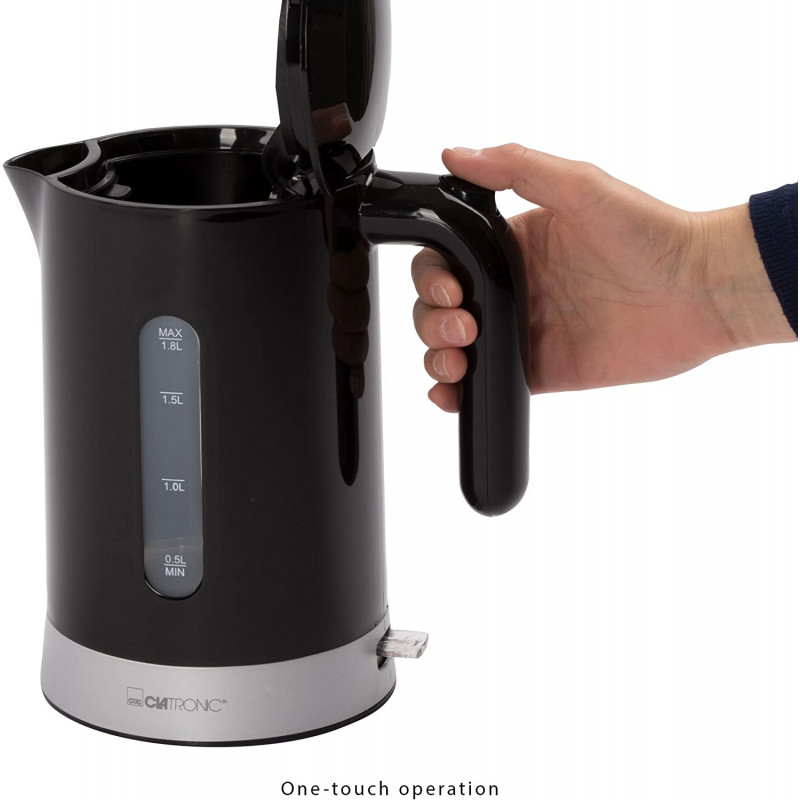 Bouilloire Électrique Sans Fil Clatronic WK3452 1.8L 2200W - Noir