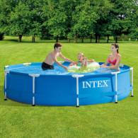Piscine Tubulaire Métal Intex Frame Ronde 3.05 x 0.76 m - Bleu