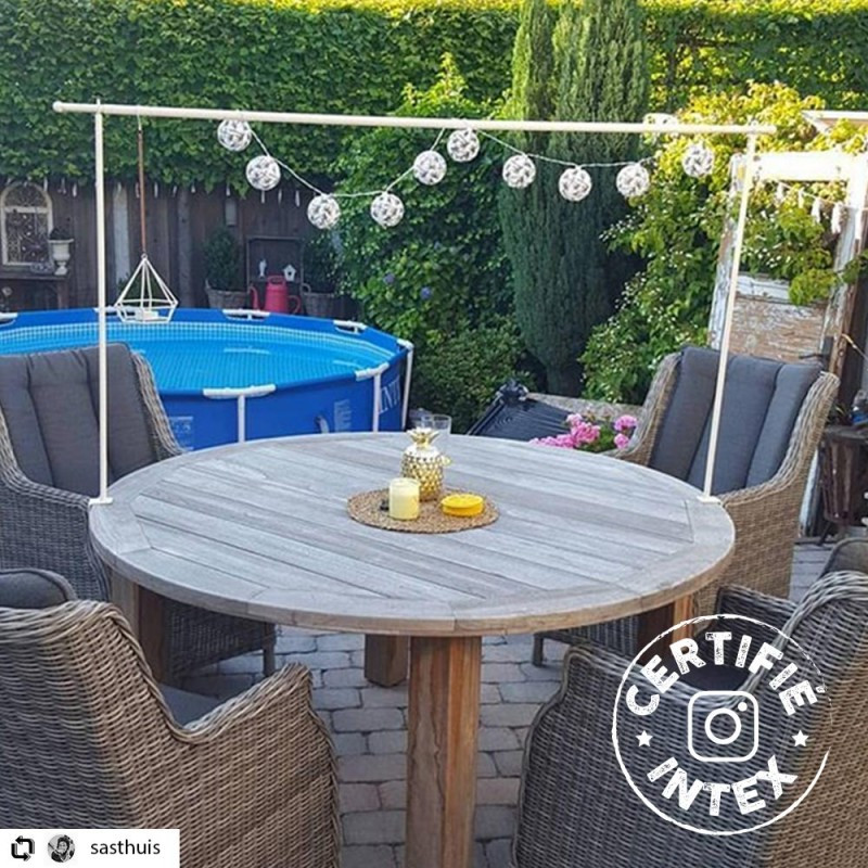 Piscine Tubulaire Métal Intex Frame Ronde 3.05 x 0.76 m - Bleu