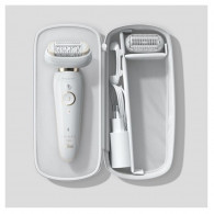Epilateur Wet & Dry Braun série 9 Blanc (MBSES9F)