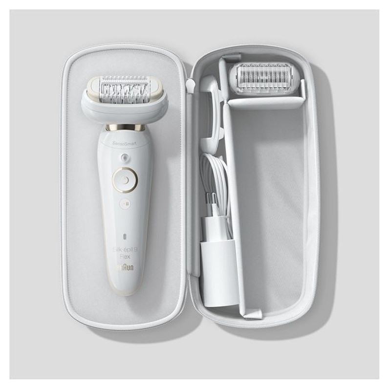 Epilateur Wet & Dry Braun série 9 Blanc (MBSES9F)