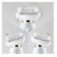 Epilateur Wet & Dry Braun série 9 Blanc (MBSES9F)