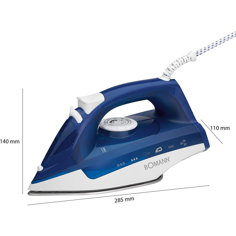 Fer à Repasser Vapeur Bomann DB6004 2200 W - Bleu