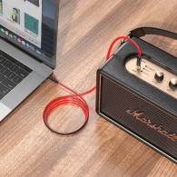 Câble AUX Audio Hoco UPA16 Jack 3,5 mm vers Jack 3,5 mm - Rouge Câble AUX Audio Hoco UPA16 Jack 3,5 mm vers Jack 3,5 mm - Rouge