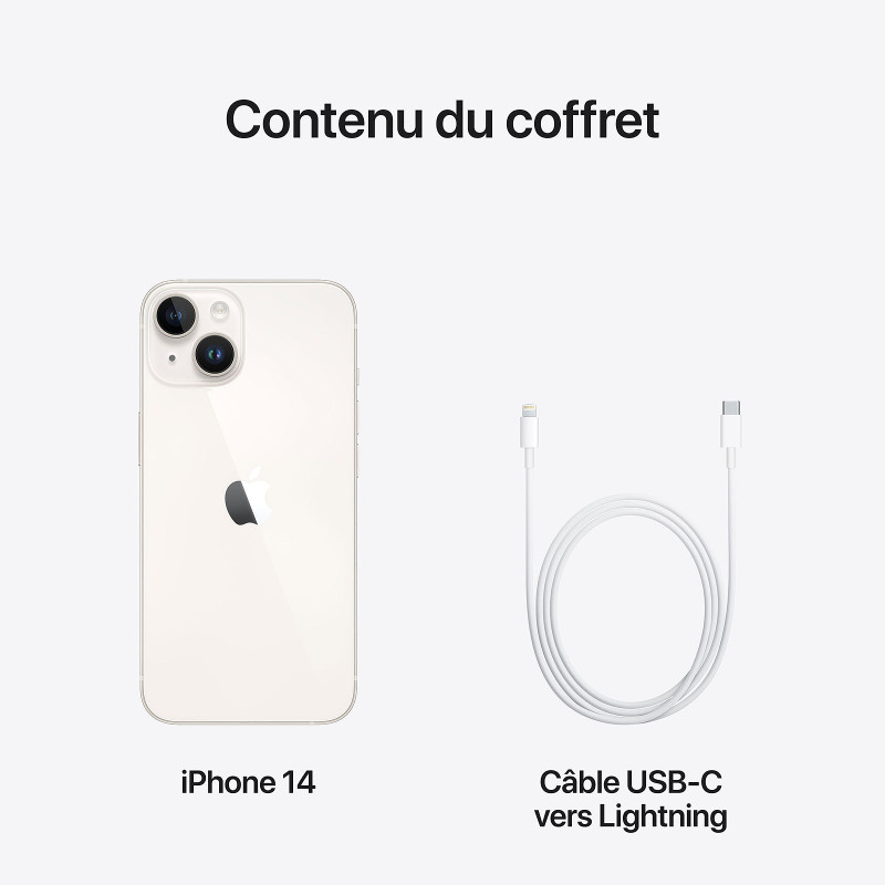 iPhone 14 128Go Blanc