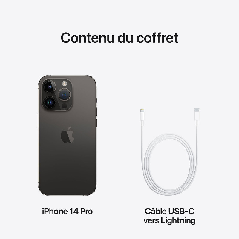 iPhone 14 Pro Max 128Go Noir