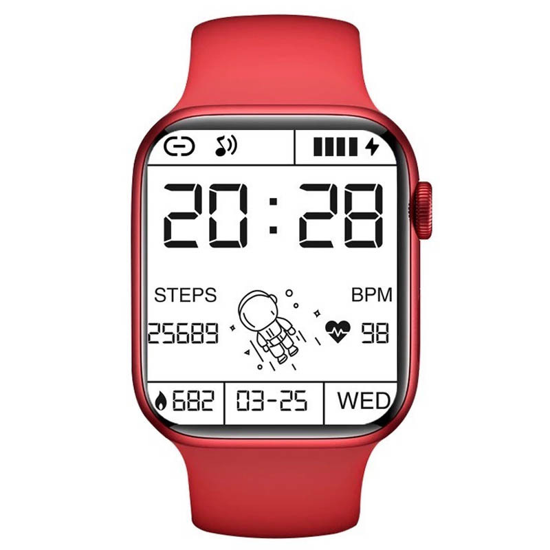 Montre Connectée Sport T900 Pro Max - Rouge