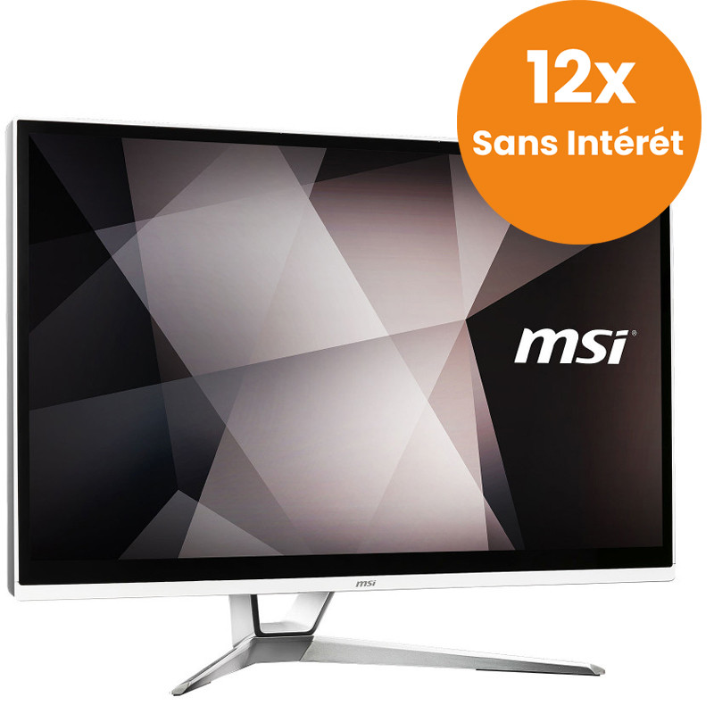 Pc De Bureau Tout-En-Un MSI Pro Touch Pentium Gold 4 Go 256 Go SSD Blanc (PRO22XT10M231EU-W)