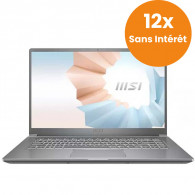 Pc Portable MSI MODERN 15 i3 10Gén 12Go 256Go SSD Gris