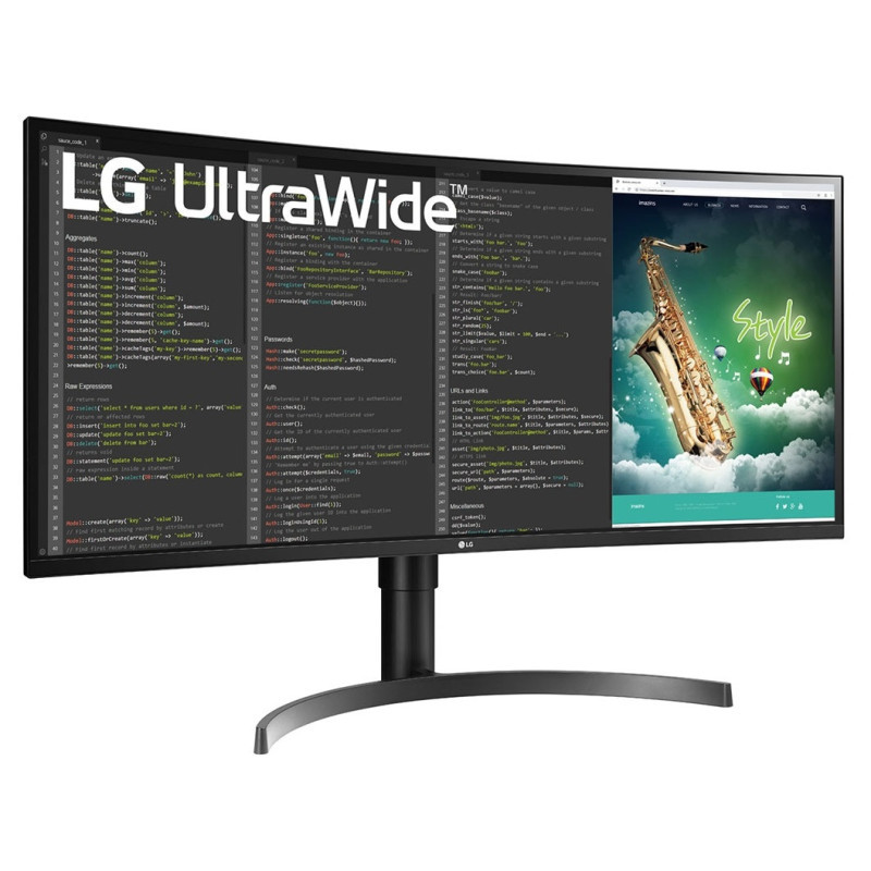 Ecran LG Incurvé 35" UltraWide™ QHD HDR VA 100Hz Noir (35WN65C)