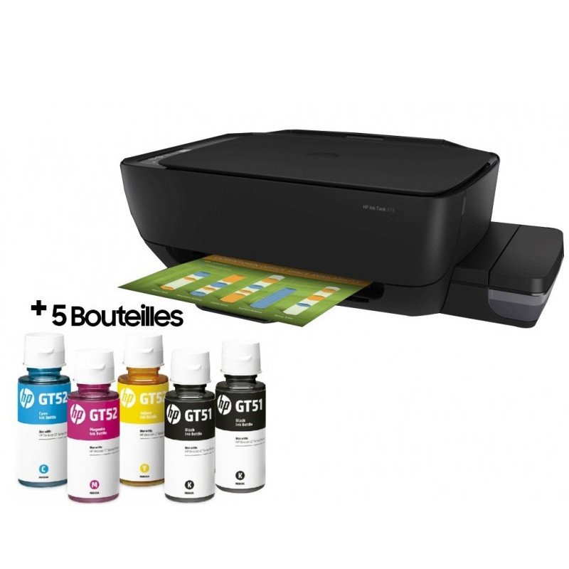 Imprimante HP Ink Tank 315 3en1 à Réservoir Intégré Couleur