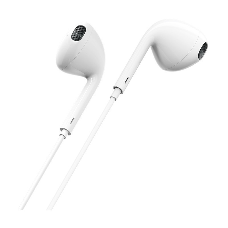 Écouteurs Borofone Avec Microphone M32 Plus Original Apple 1.2M - Blanc