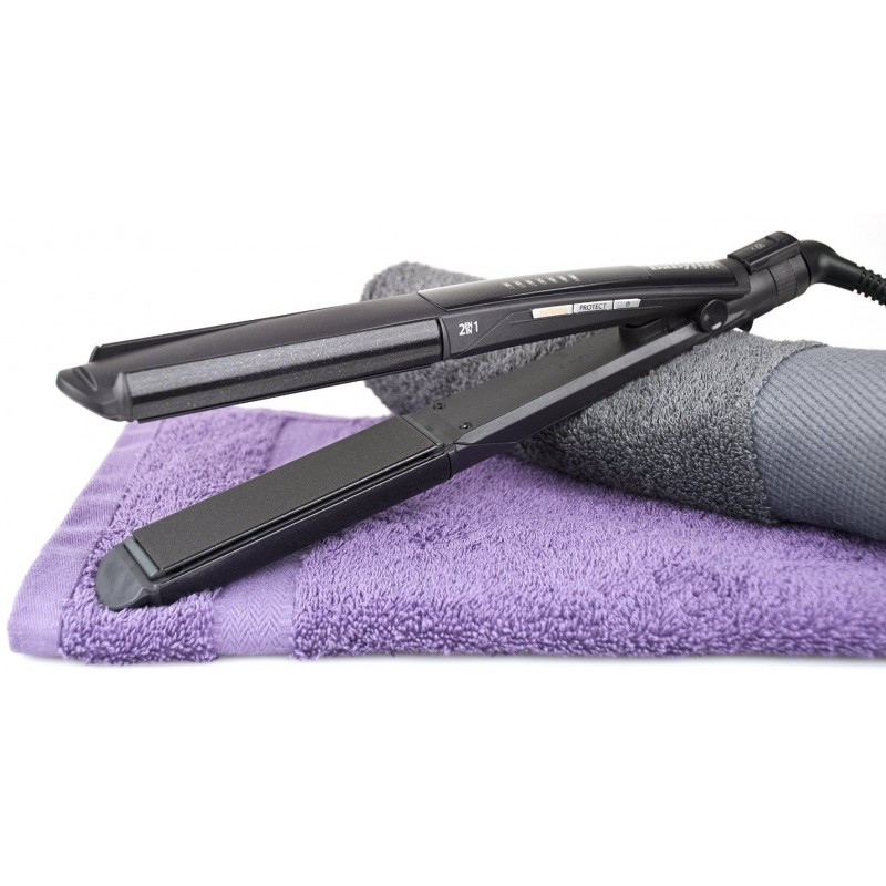 Lisseur & Boucleur Babyliss ST330E Wet & Dry Crystal 235 - Noir