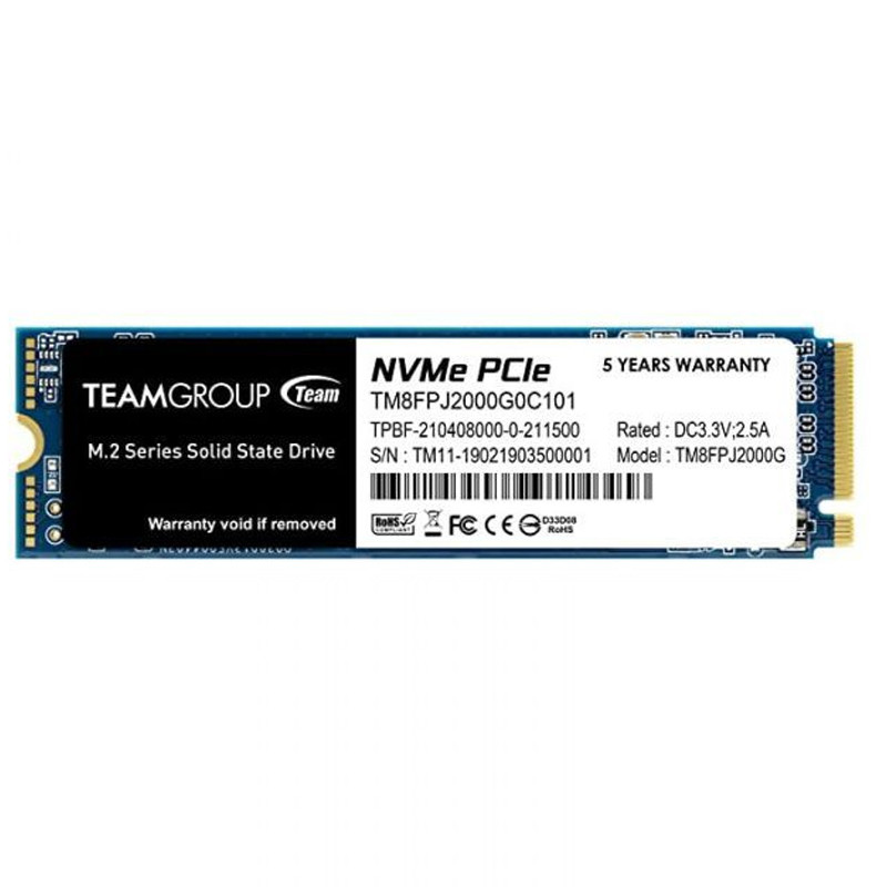 Disque Dur SSD Interne Teamgroup MP34Q 2 To M.2 2280 (TM8FPJ2000G0C101)