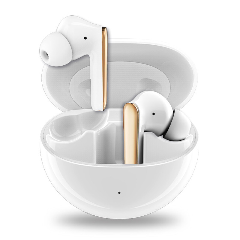 Écouteurs Puqo Bluetooth 5.3 - Blanc Jaunâtre - Audio Stable Avec Correction D'Erreurs - 2