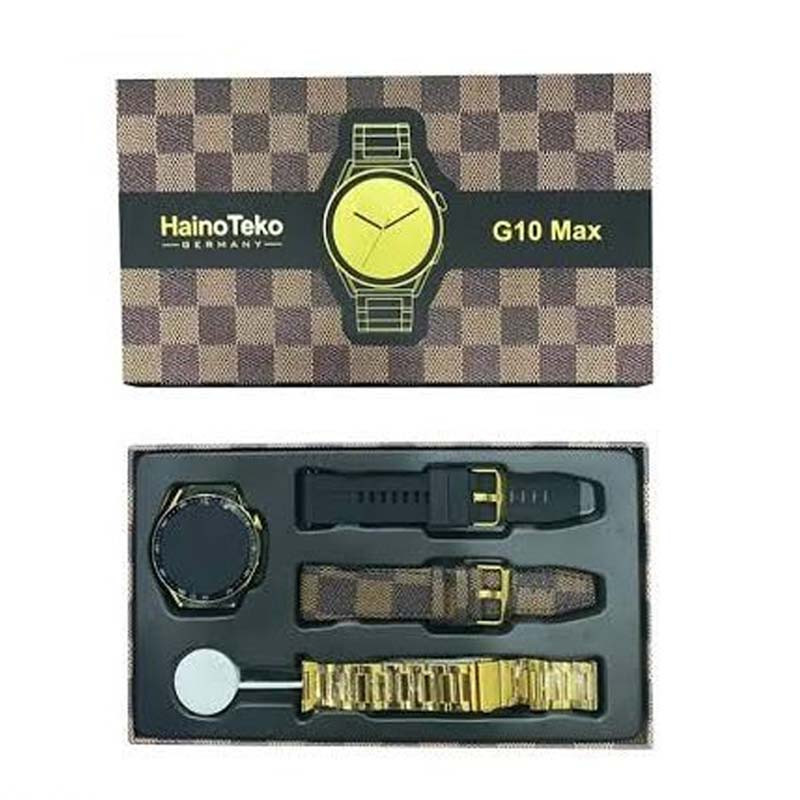 Montre Connectée Haino Teko G10 + 3 Ceinture - Noir