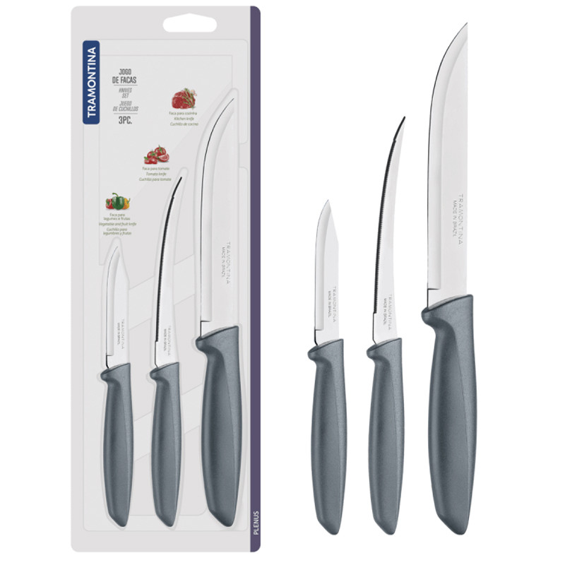 Set De 3 Couteaux Tramontina Plenus 23498613