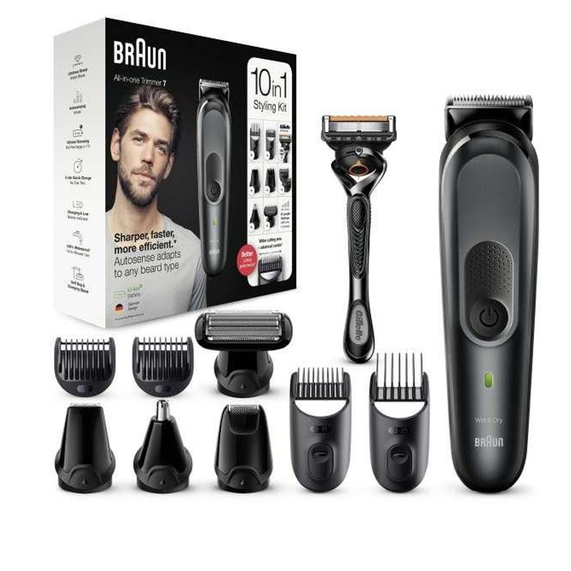 Tondeuse Braun MGK7321 Sans Fil Rechargeable Multifonctions 10 En 1 - Noir