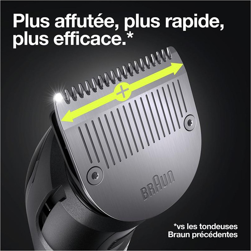 Tondeuse Braun MGK7321 Sans Fil Rechargeable Multifonctions 10 En 1 - Noir