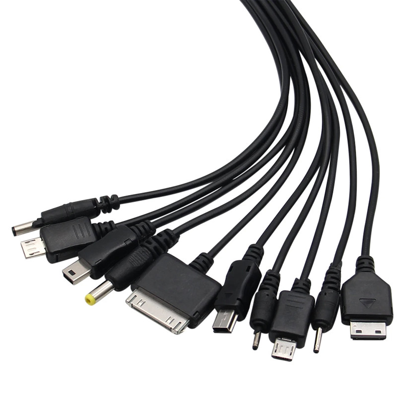 Câble Chargeur USB Multifonction 10En1 - Noir
