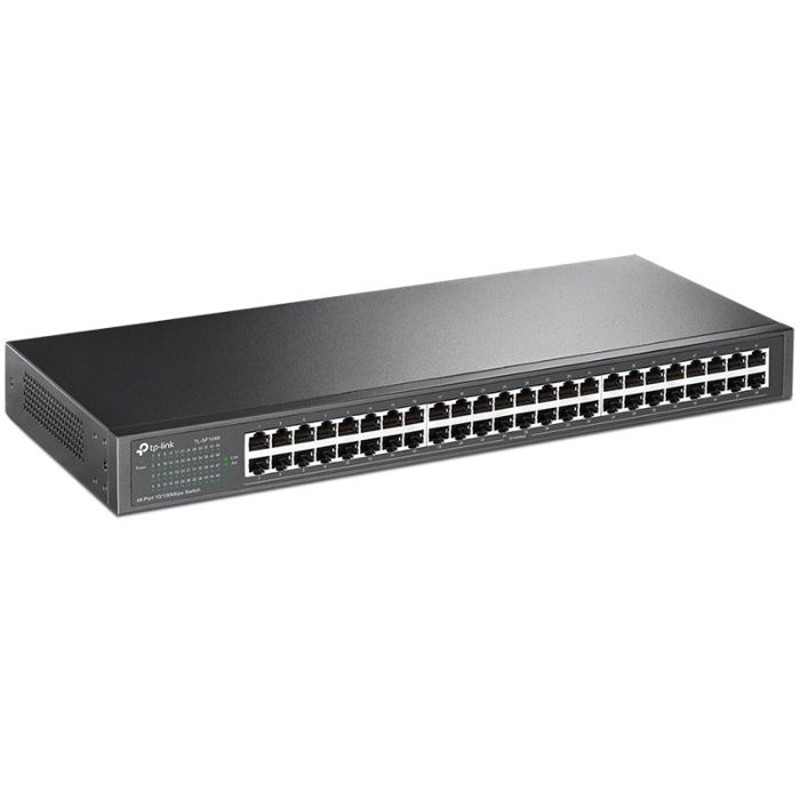 Switch de la marque Tp-link Rackable TL-SF1048, 48 ports, en couleur Noir