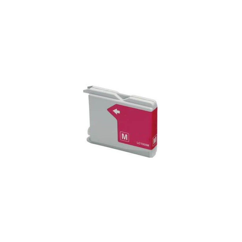 Cartouche d'encre Brother LC1000  Adaptable - Magenta