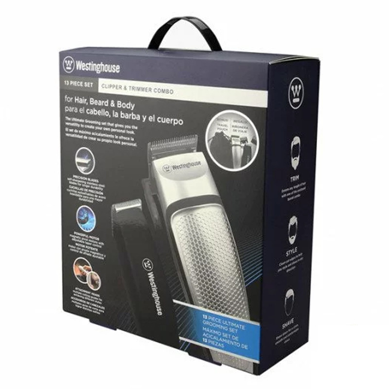 Set de 2 Tondeuse Barbe Corps Et Cheveux Westinghouse WH1148 13p - Silver & Noir