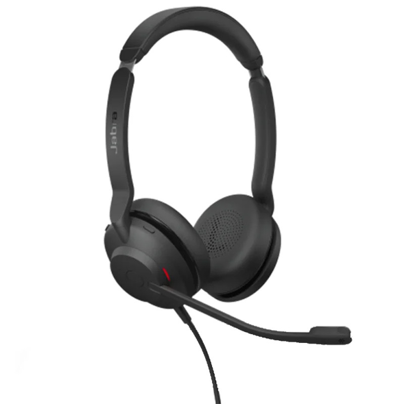 Micro Casque interface USB-A de la marque Jabra modelé Evolve2 MS Stereo couleur Noir