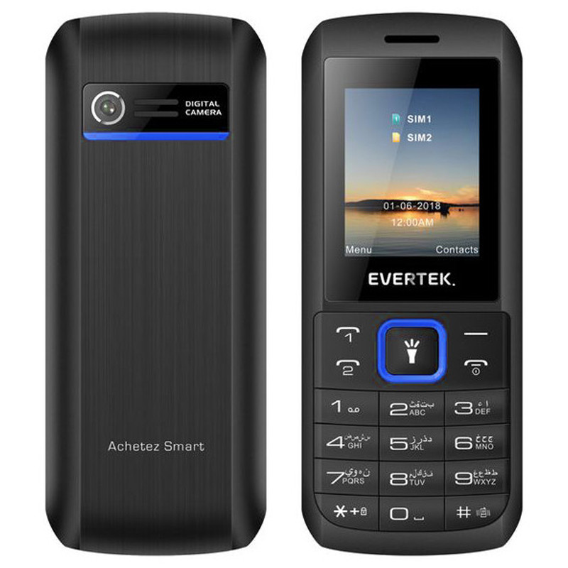 Téléphone Portable Evertek Pokito Bleu Téléphone Portable Evertek Pokito Bleu