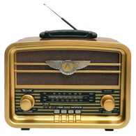 Haut Parleur Portable Radio FM de la marque Meier RX-BT939 couleur  Marron