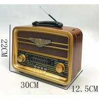 Haut Parleur Portable Radio FM de la marque Meier RX-BT939 couleur  Marron