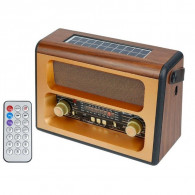 Haut Parleur Portable Radio FM de la marque Meier RX-BT89SQ couleur Marron