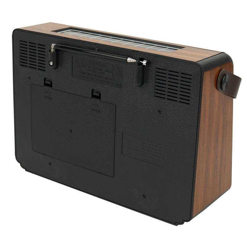 Haut Parleur Portable Radio FM de la marque Meier RX-BT89SQ couleur Marron