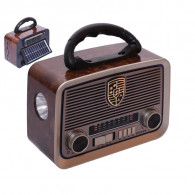 Haut Parleur Portable Radio FM de la marque Meier YG-1181US-BT couleur Marron