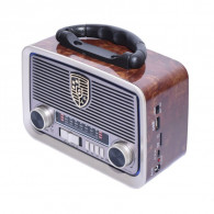 Haut Parleur Portable Radio FM de la marque Meier YG-1181US-BT couleur Marron Haut Parleur Portable Radio FM de la marque Meier YG-1181US-BT couleur Marron