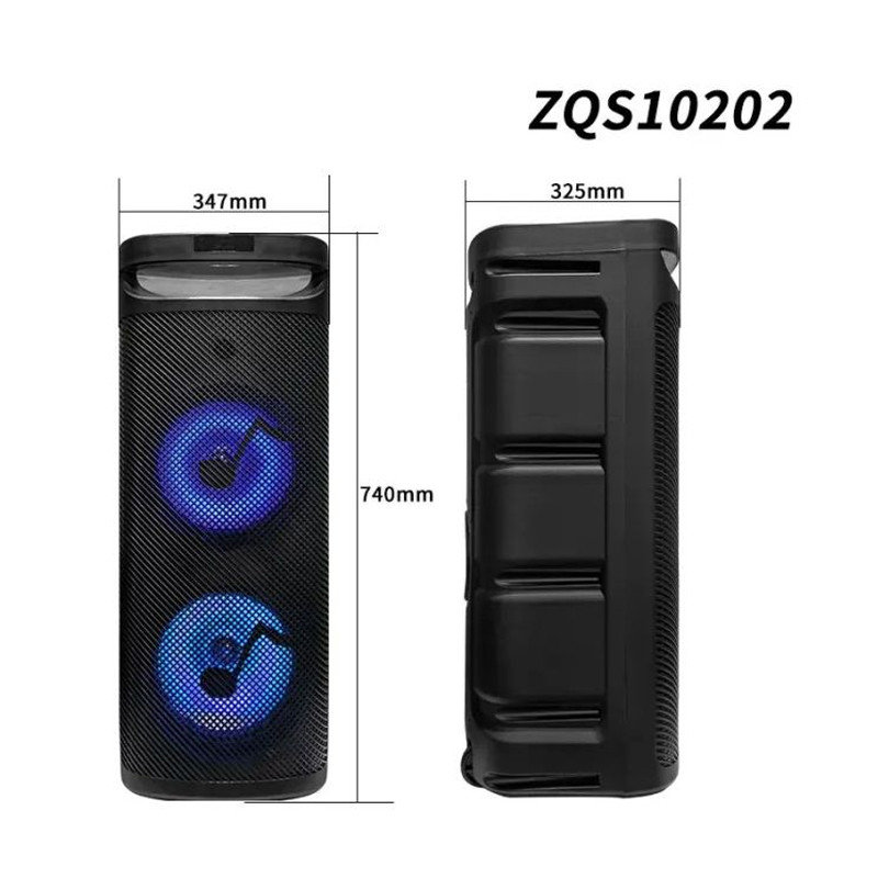 Haut Parleur Portable KISONLI ZQS10202 Bluetooth Avec Telecommande - Noir
