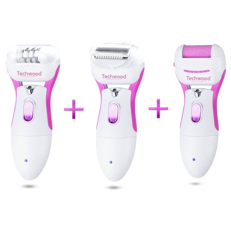 Épilateur - Rasoir - Râpe 3en1 Techwood TREP-351 - Blanc Épilateur - Rasoir - Râpe 3en1 Techwood TREP-351 - Blanc